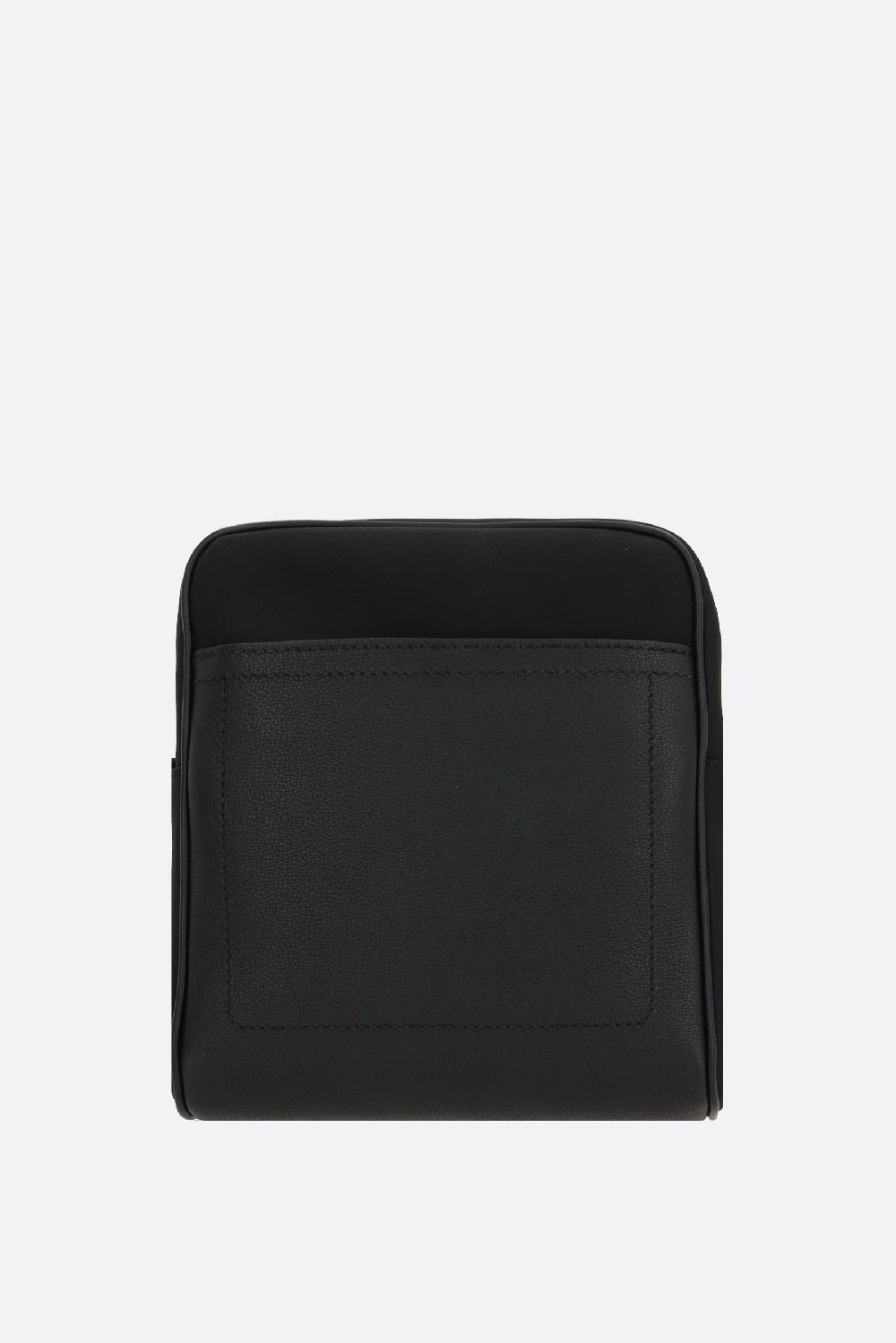 DOLCE & GABBANA borsa a tracolla in nylon e pelle martellata Vendite Flash
