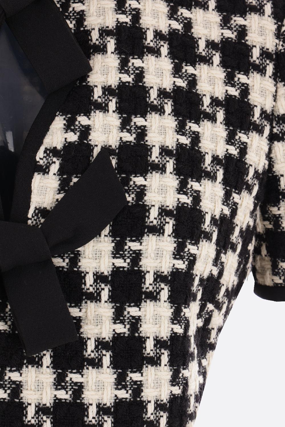 VALENTINO GARAVANI miniabito in Damier Light Tweed Vendita