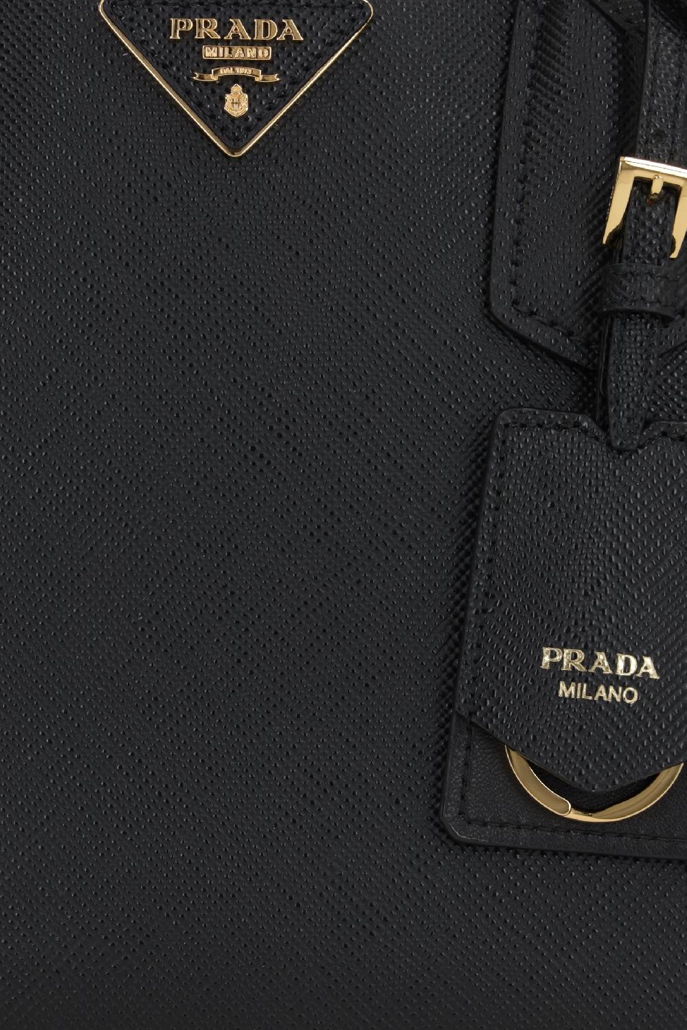 PRADA borsa a mano Prada Double small in pelle Saffiano Super sconto