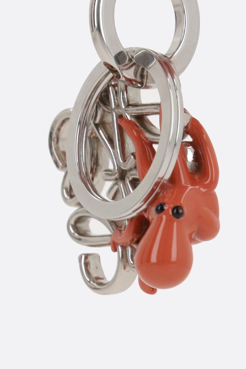 LOEWE portachiavi Octopus in ottone Nuovo