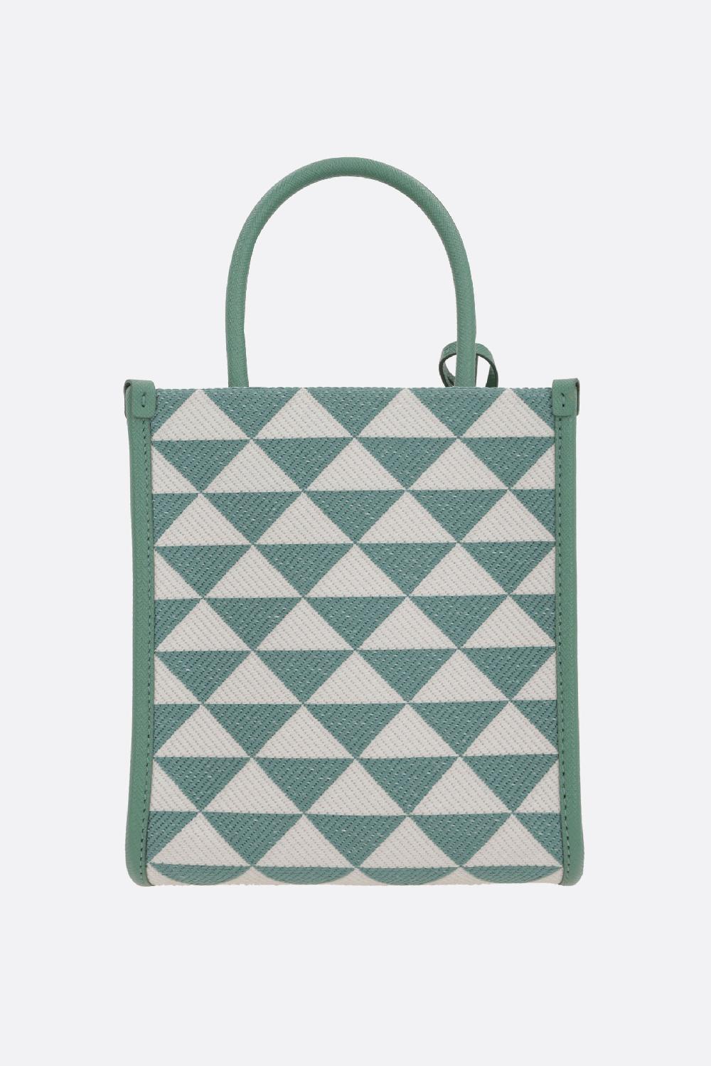 PRADA borsa tote Prada Symbole mini in jacquard Hotsell