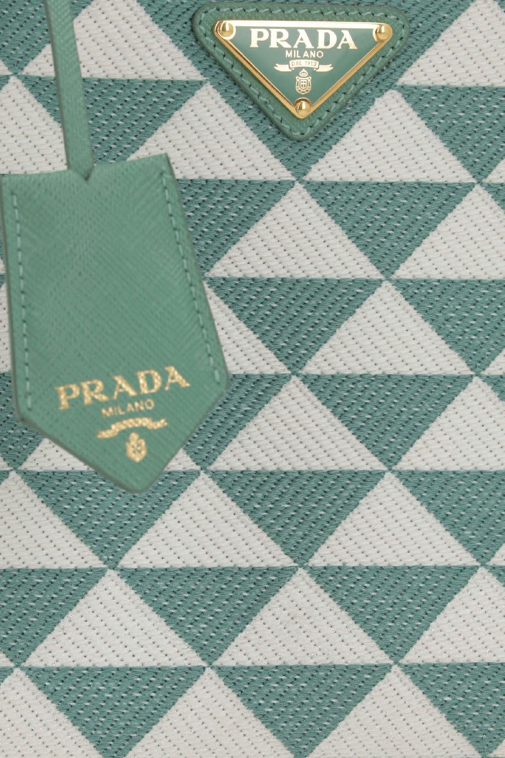 PRADA borsa tote Prada Symbole mini in jacquard Hotsell