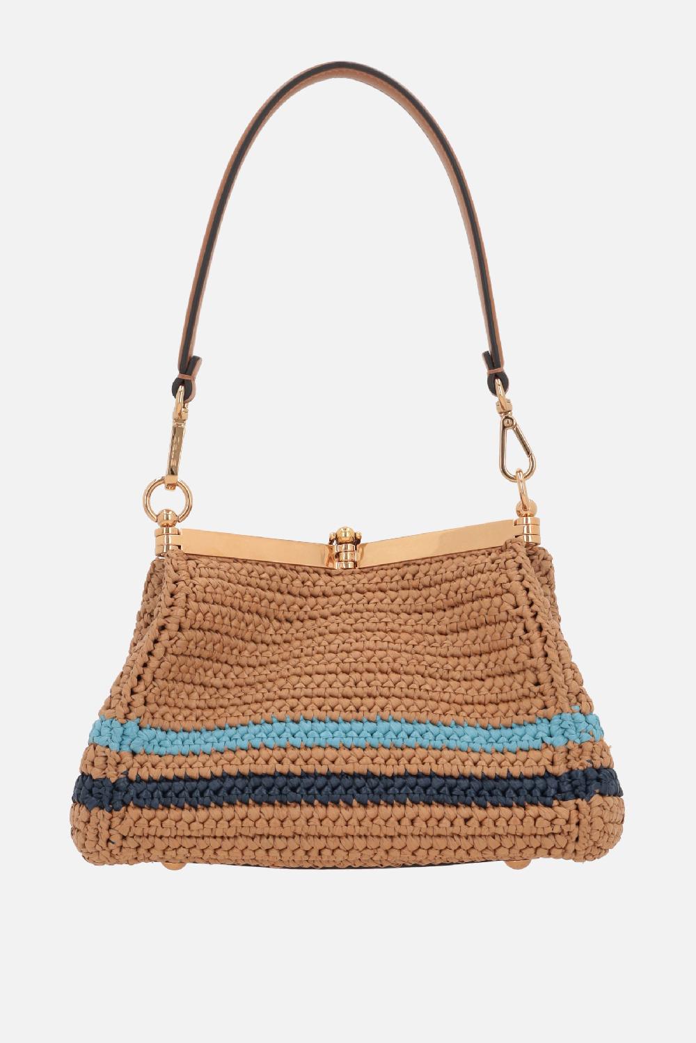 ETRO borsa a tracolla Vela mini in rafia sintetica Shopping Online
