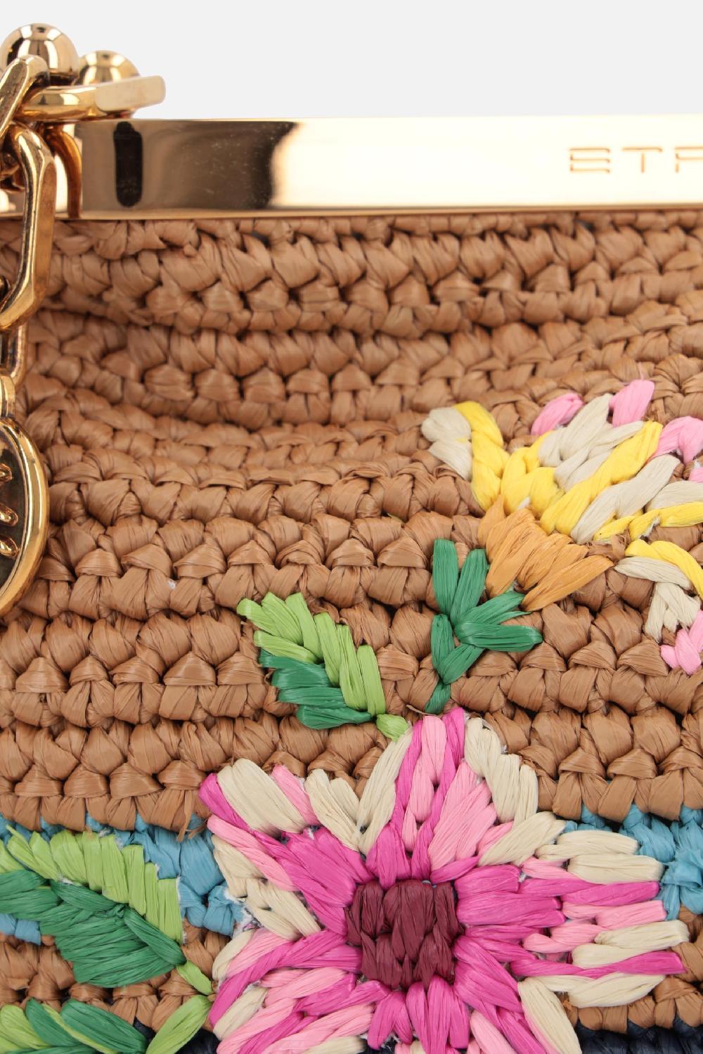 ETRO borsa a tracolla Vela mini in rafia sintetica Shopping Online