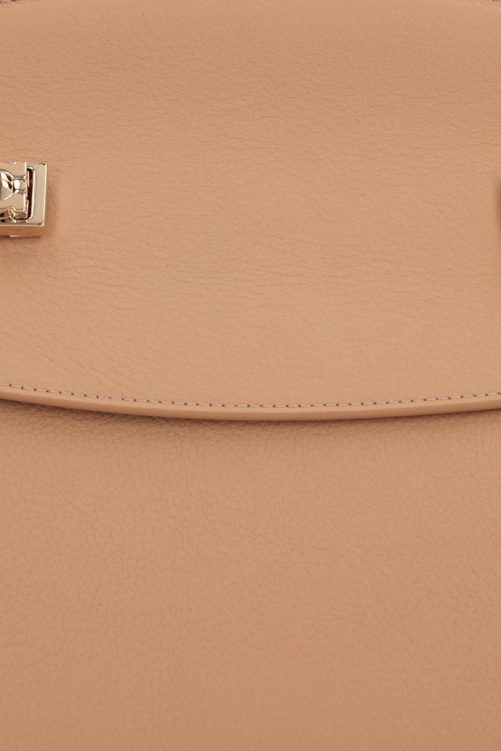 FERRAGAMO borsa a spalla Hug in pelle martellata Presa