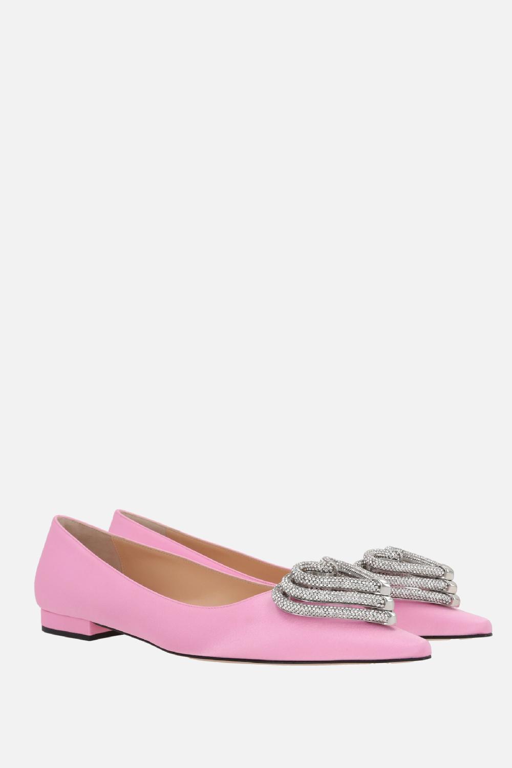 MACH & MACH ballerina Triple Heart in raso Discount Store per i nuovi prodotti