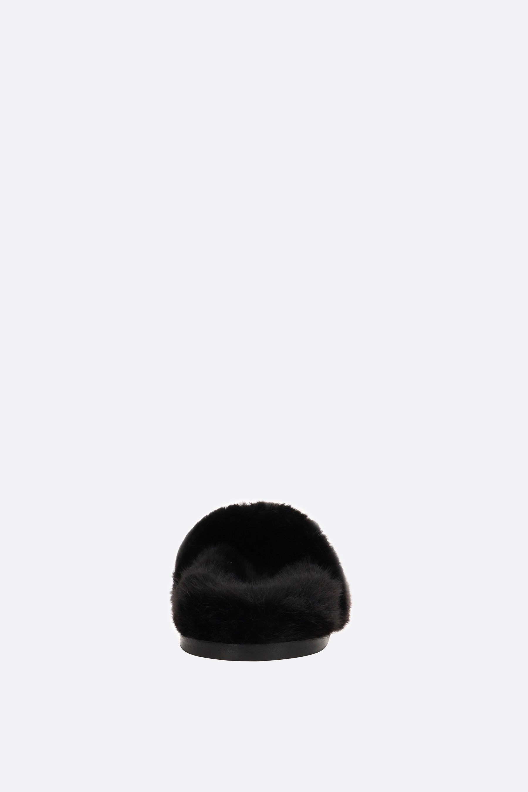 SIMONE ROCHA mule flat in eco pelliccia In Linea