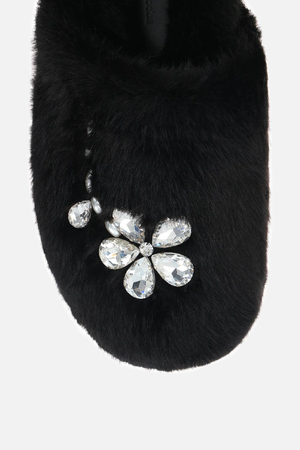 SIMONE ROCHA mule flat in eco pelliccia In Linea