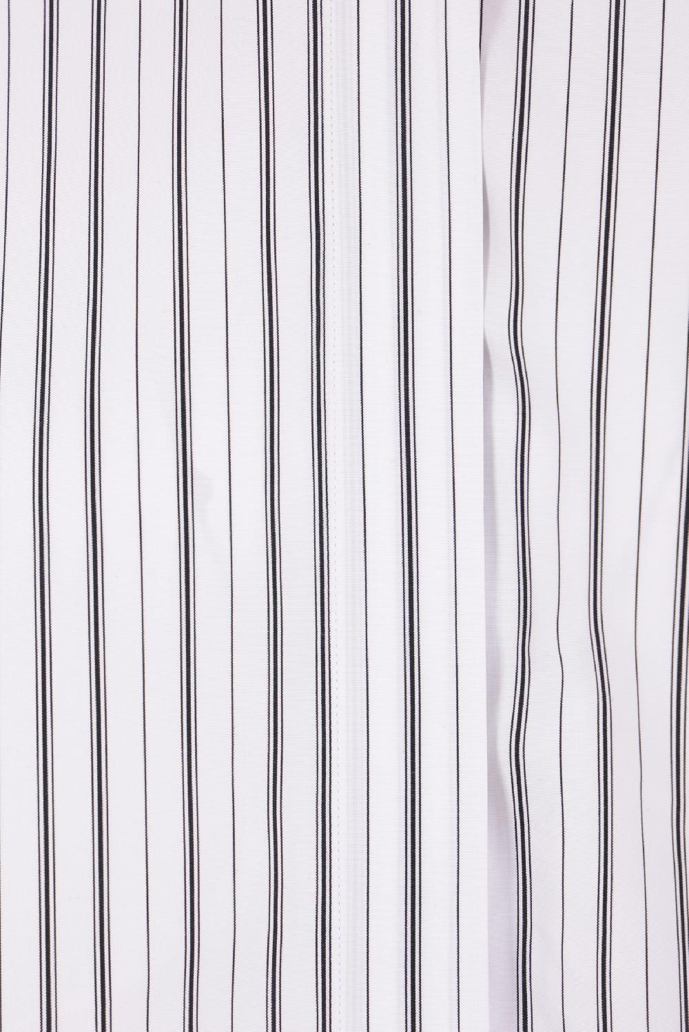 OFF WHITE camicia oversize in popeline a righe con zip Pezzi Unici
