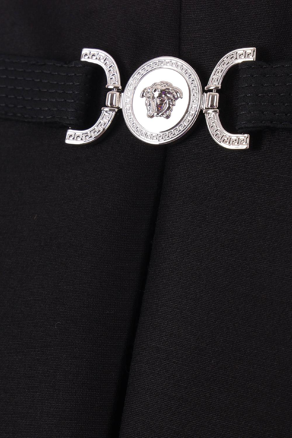 VERSACE top bustier in lana e seta con fibbia Medusa Promozione Limitata