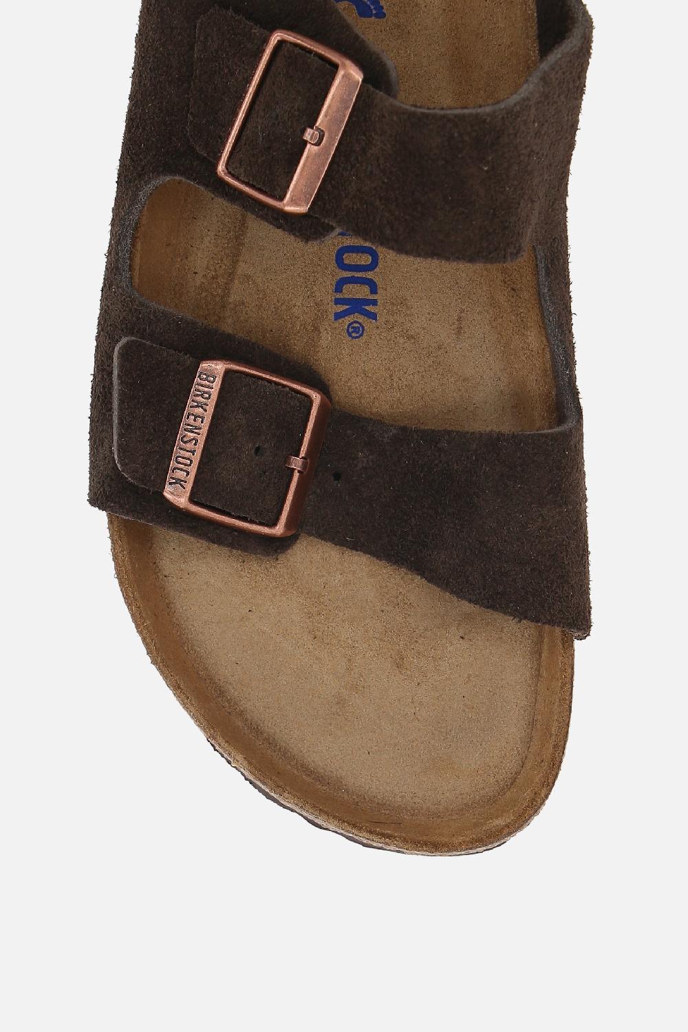BIRKENSTOCK sandalo flat Arizona BS in suede (Narrow Fit) Qualità