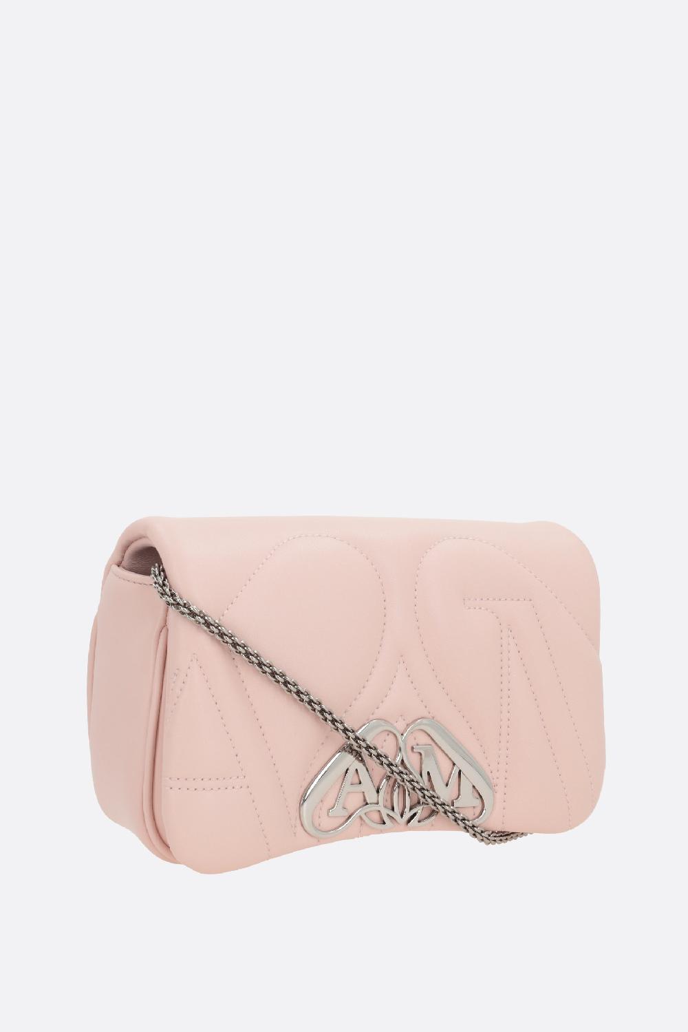 ALEXANDER McQUEEN borsa a spalla The Seal mini in nappa matelassé Smaltimento dello stoccaggio
