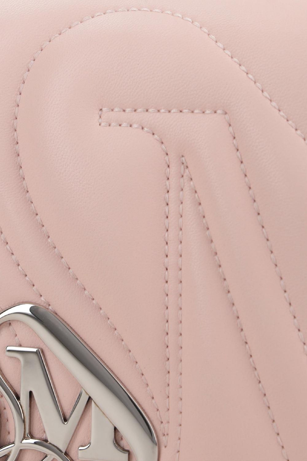 ALEXANDER McQUEEN borsa a spalla The Seal mini in nappa matelassé Smaltimento dello stoccaggio