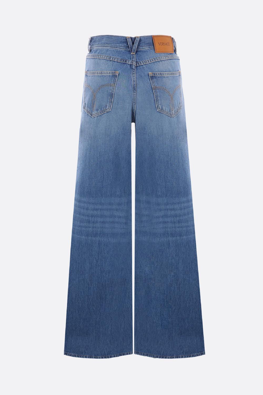 VERSACE jeans a gamba larga in denim Medusa '95 Online