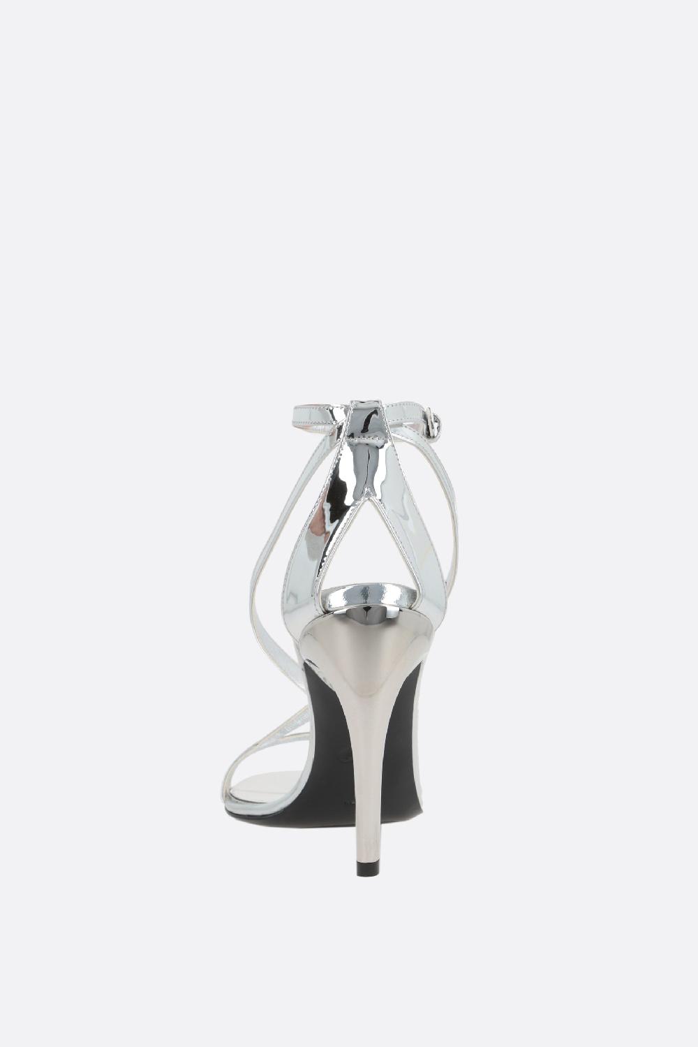 ALEXANDER McQUEEN sandalo Armadillo in ecopelle effetto specchio Outlet