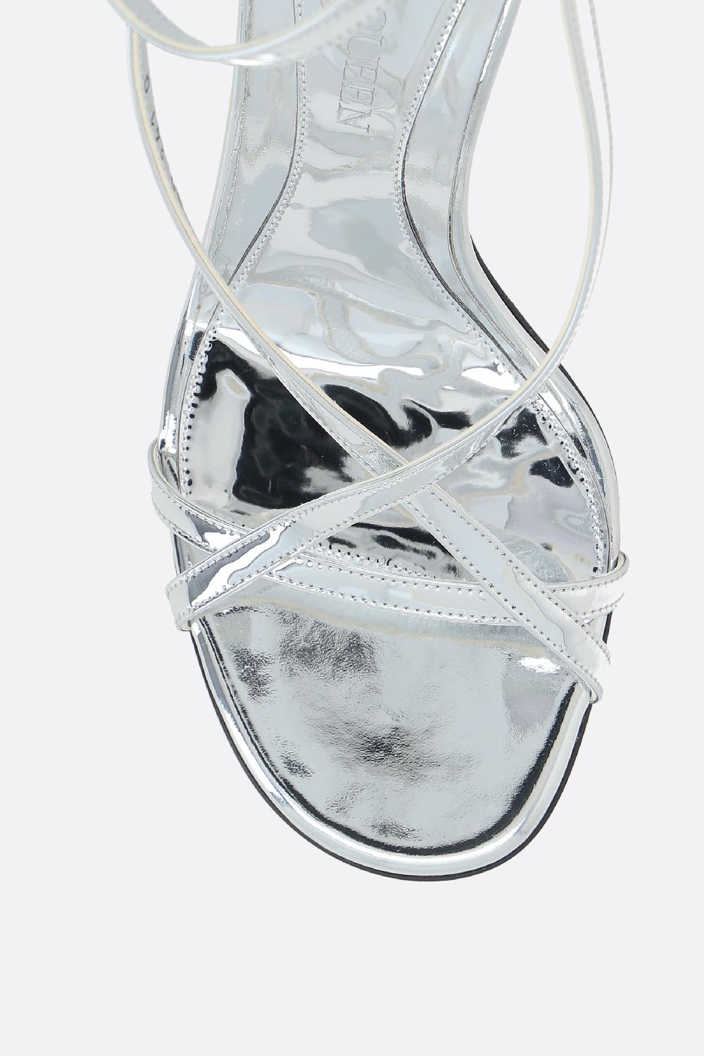 ALEXANDER McQUEEN sandalo Armadillo in ecopelle effetto specchio Outlet