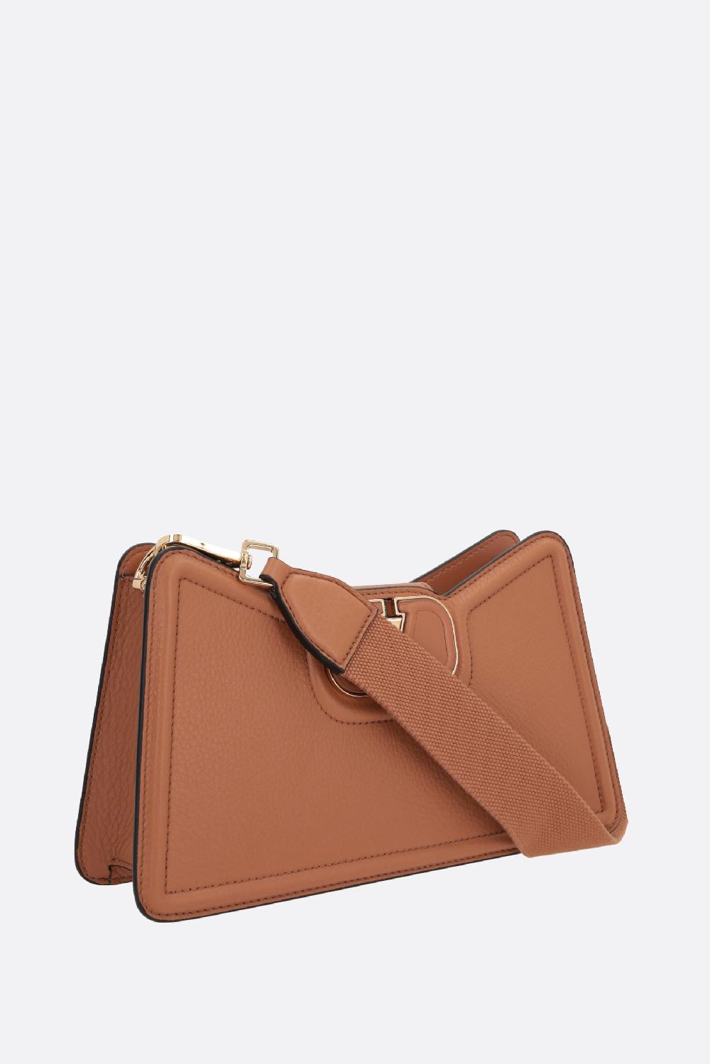 VALENTINO GARAVANI borsa a tracolla Vlogo Leather in pelle martellata Soddisfazione Garantita