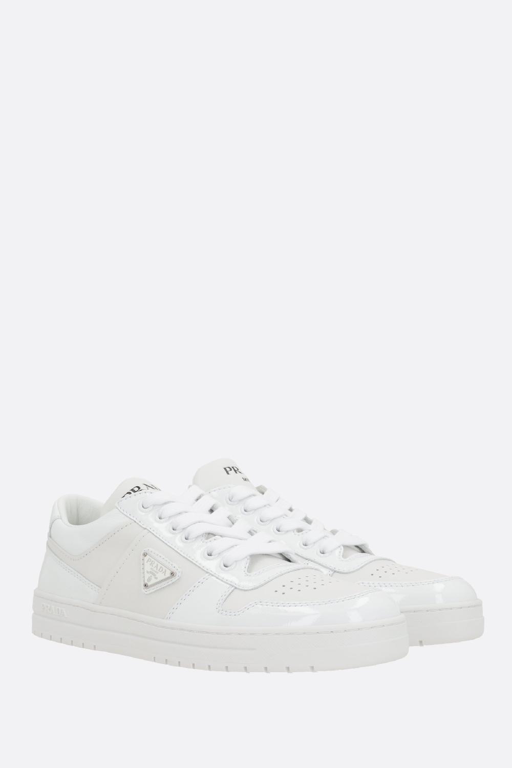 PRADA sneaker Downtown in pelle liscia e naplak Enormi sconti