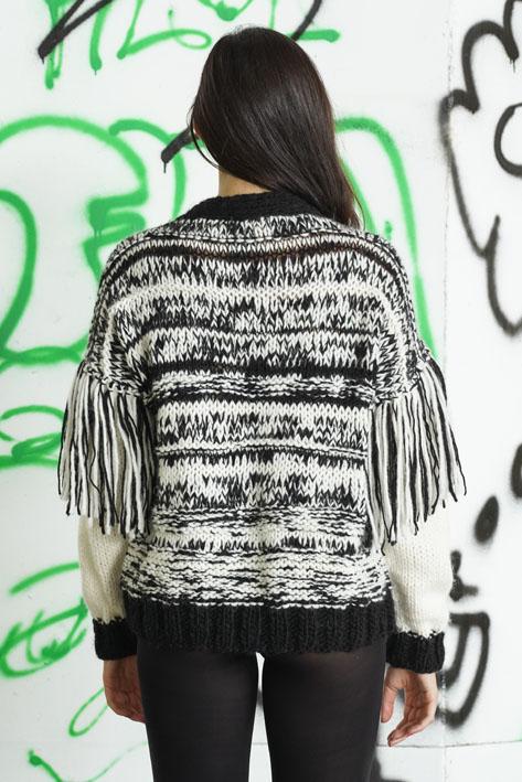 Tricot à Porter Cardigan fringe sleeves I Più Venduti
