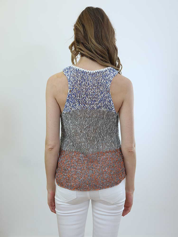 Tricot à Porter CANOTTA TRAFORATA SCOLLO AMERICANA Acquista Ora