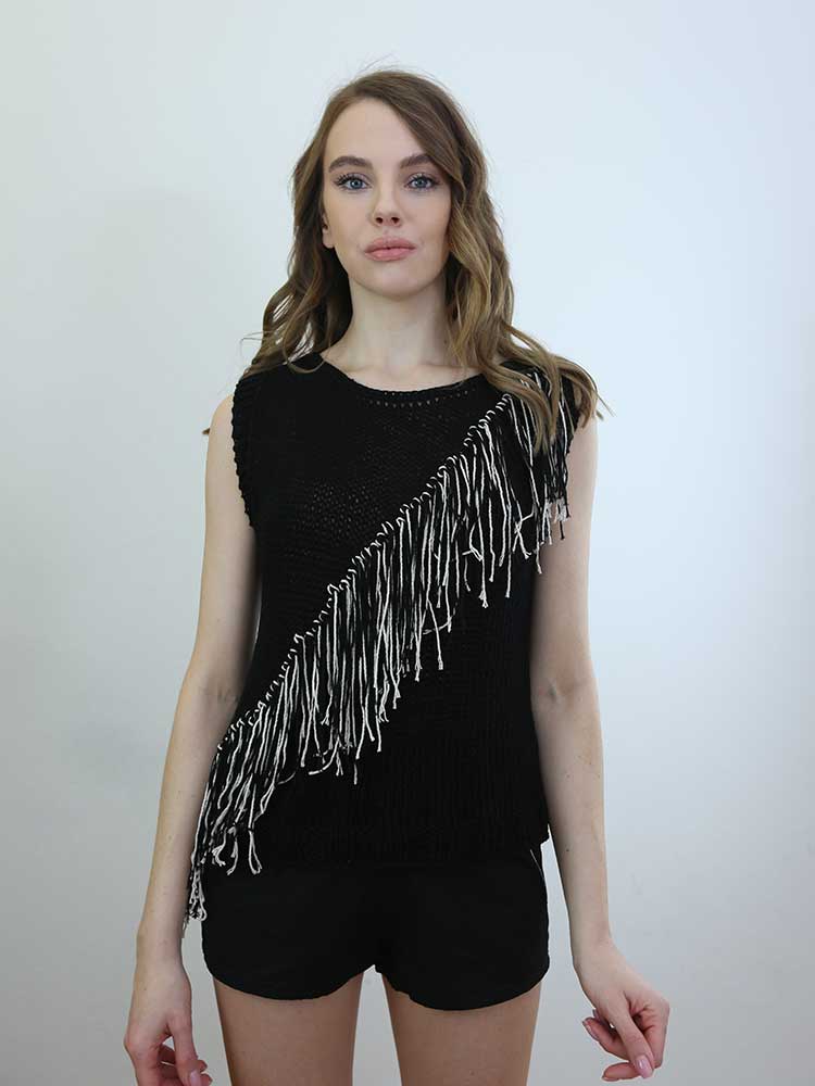 Tricot à Porter GILET FRANGIA DIAGONALE Vendita