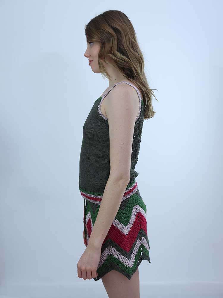 Tricot à Porter GONNA CROCHET ZIG ZAG Sottocosto