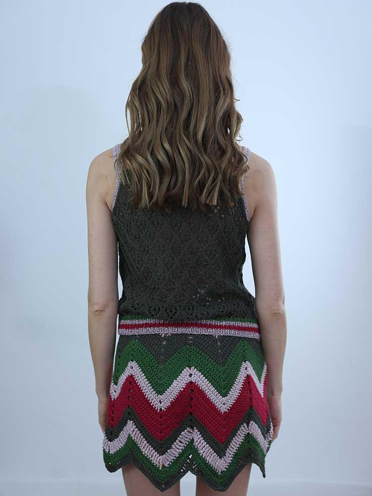 Tricot à Porter GONNA CROCHET ZIG ZAG Sottocosto