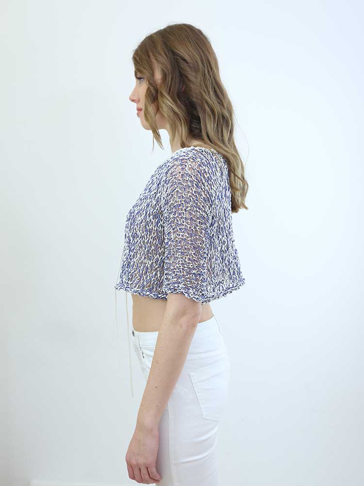 Tricot à Porter MAGLIA CUBE CROPPED MANICA CORTA Economico