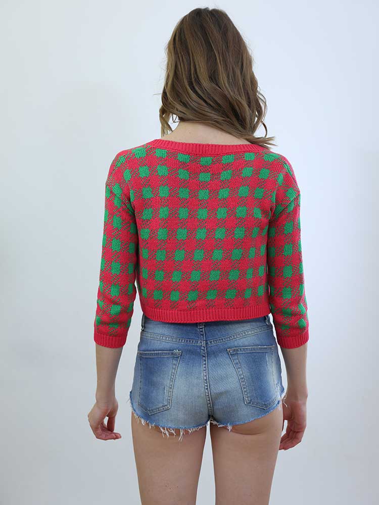 Tricot à Porter MINI CARDIGAN CROPPED Vendita Economica