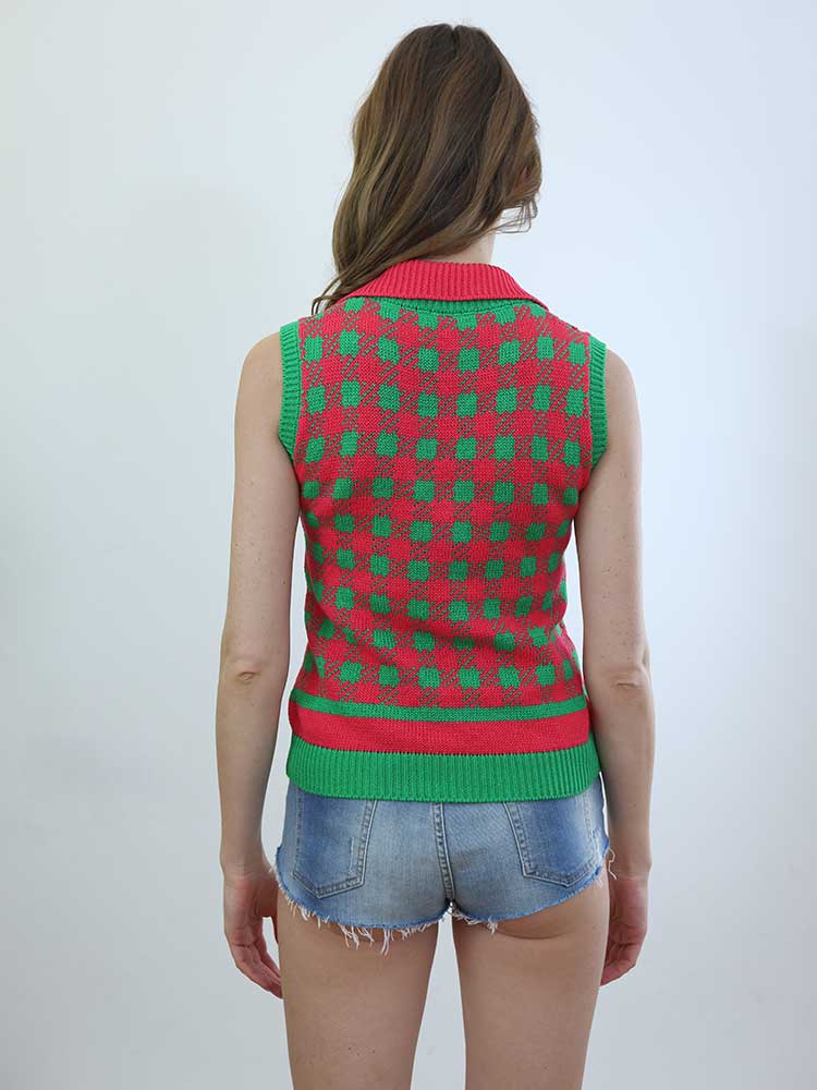 Tricot à Porter POLO SCOLLO V SENZA MANICHE Presa