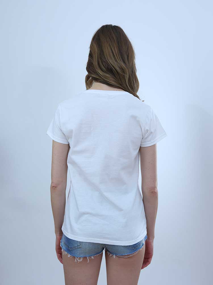 Tricot à Porter T-SHIRT SCOLLO PROFONDO APPLICAZIONI CROCHET 2025