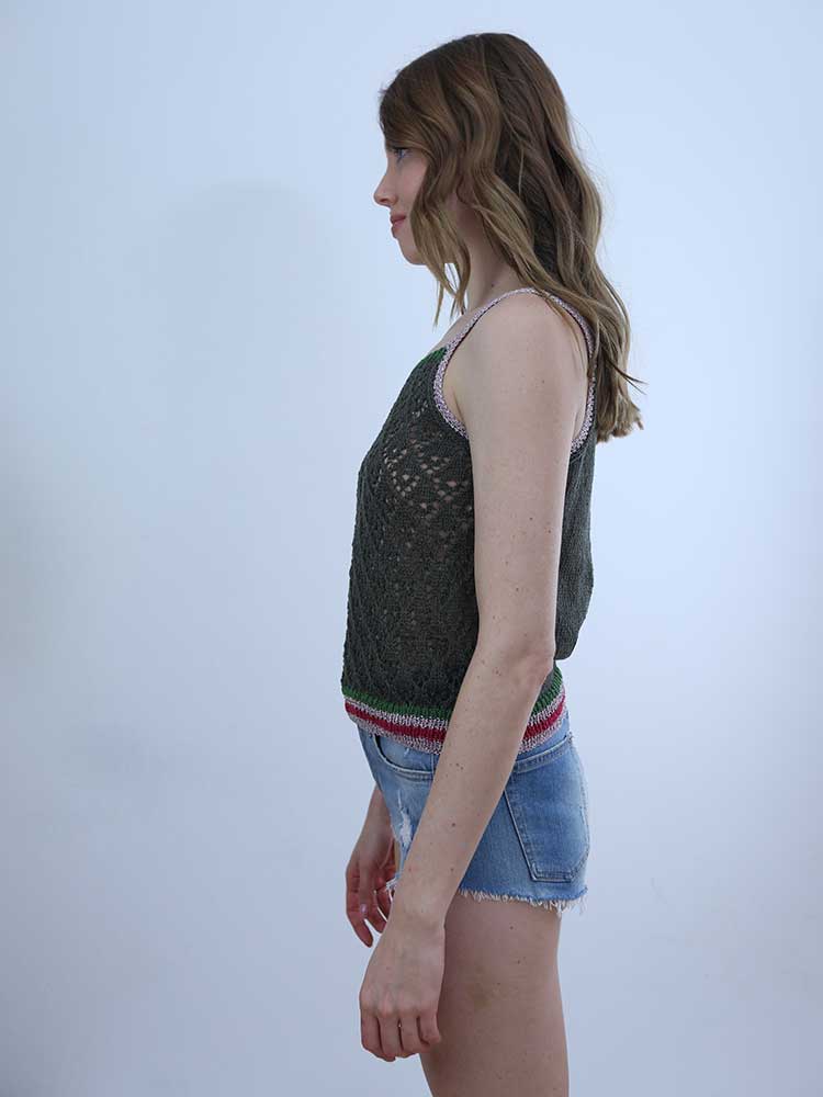 Tricot à Porter TOP CROPPED TRAFORATO 2025