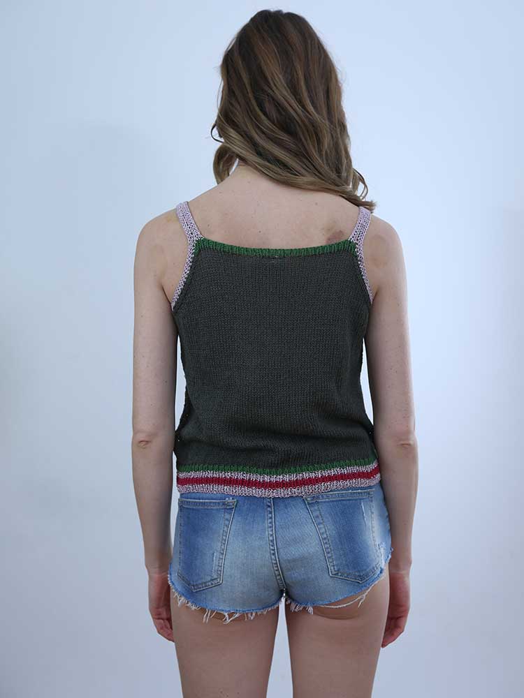 Tricot à Porter TOP CROPPED TRAFORATO 2025