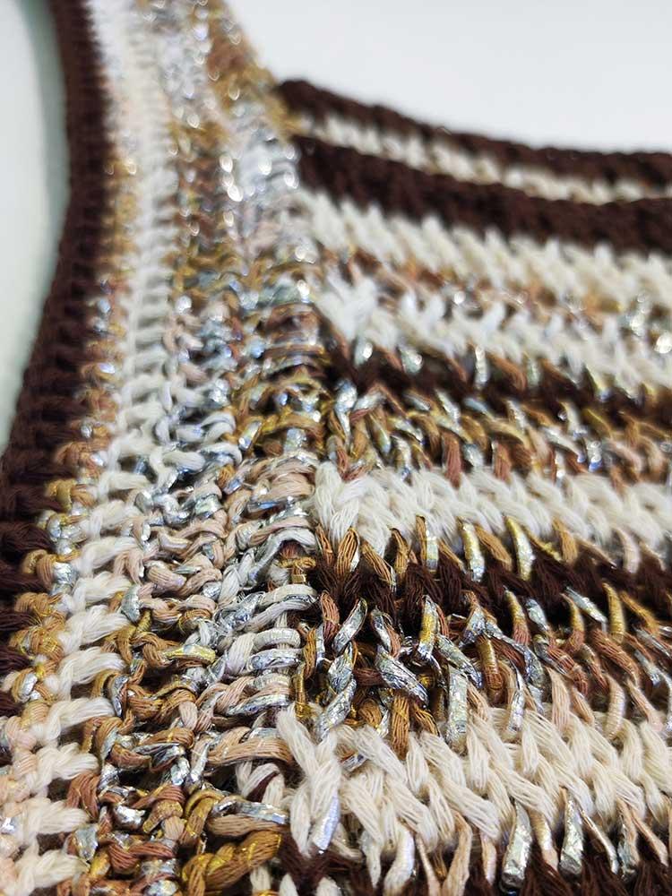 Tricot à Porter TOP RIGHE CROCHET Qualità