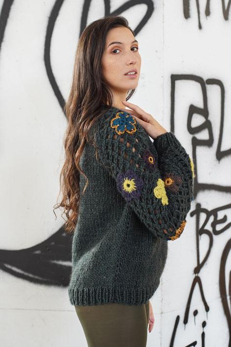 Tricot à Porter Flower sleeves Shopping Online