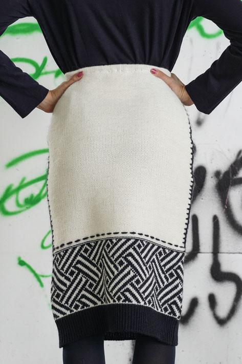 Tricot à Porter Skirt love edge Sconto