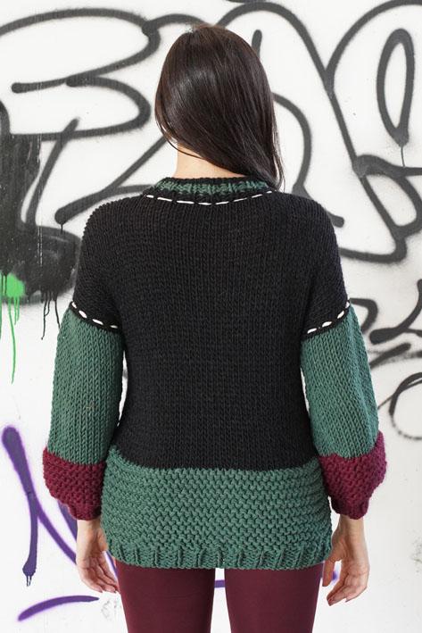 Tricot à Porter Sweater bicolor Outlet