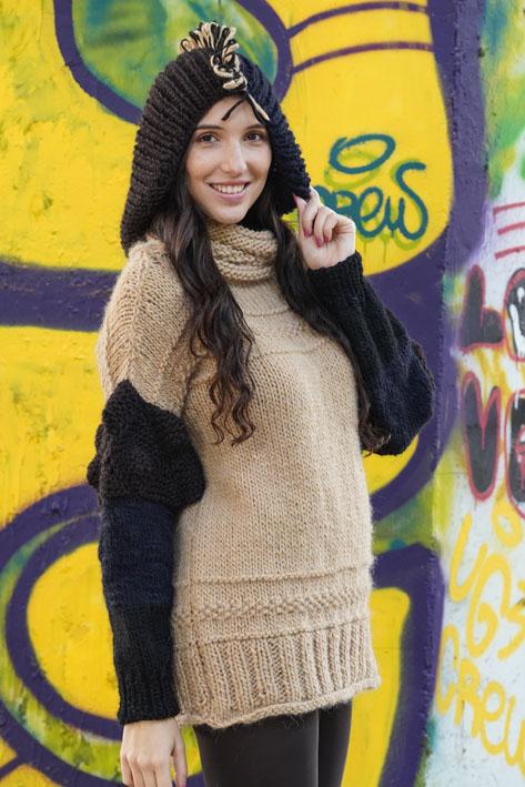 Tricot à Porter Sweater bicolor In Vendita