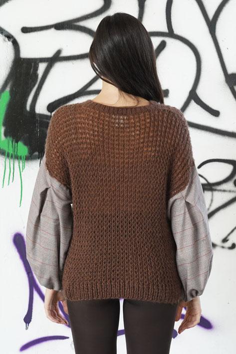 Tricot à Porter Sweater fabric sleeves Saldi