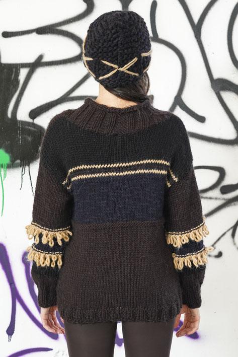 Tricot à Porter Sweater fringe Offerte