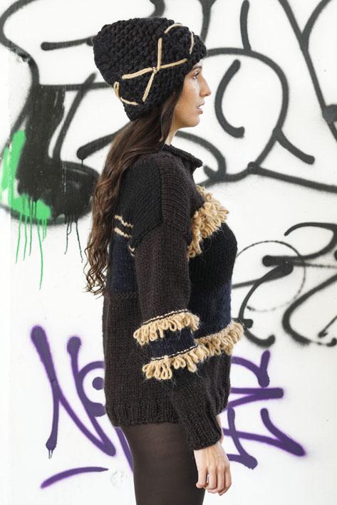 Tricot à Porter Sweater fringe Offerte