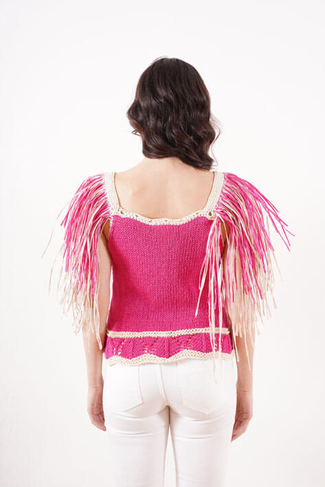 Tricot à Porter Shoulder rafia Sconto
