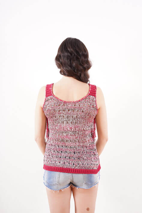 Tricot à Porter Tank top holes lurex 2025