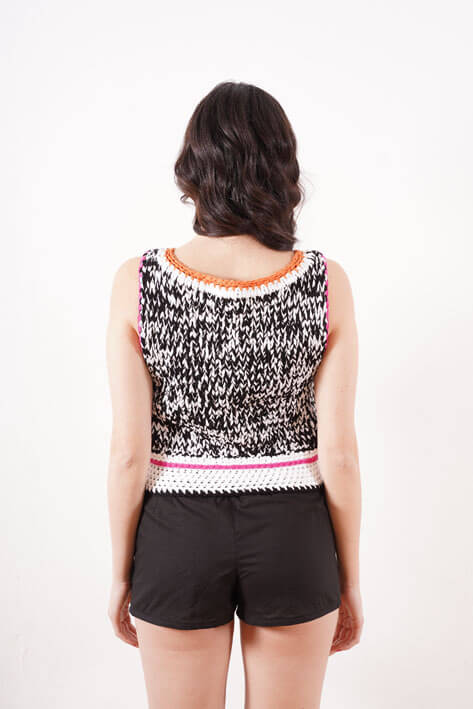 Tricot à Porter Twill giant tank top In Linea