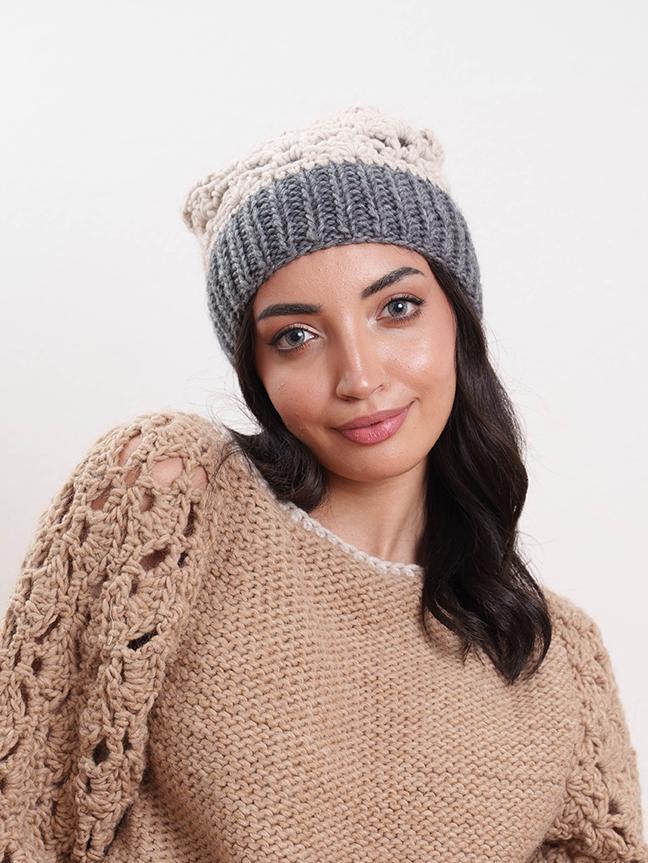 Tricot à Porter Cappello in maglia traforato Negozi Online