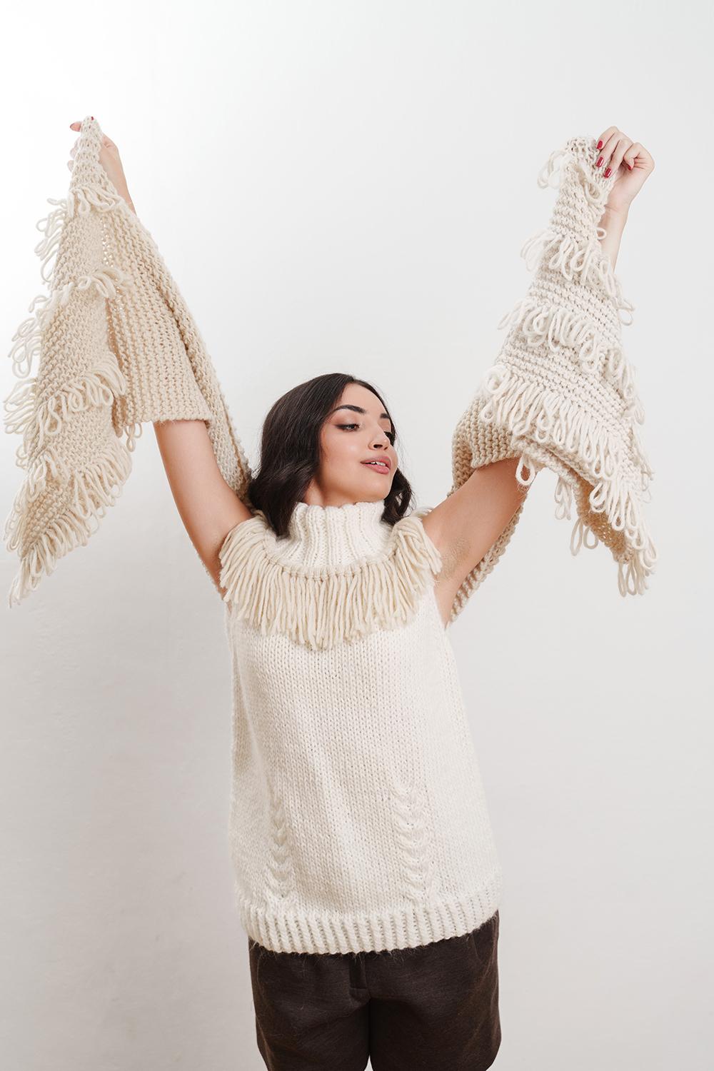 Tricot à Porter Sciarpa con finitura punto pelliccia Convenienza