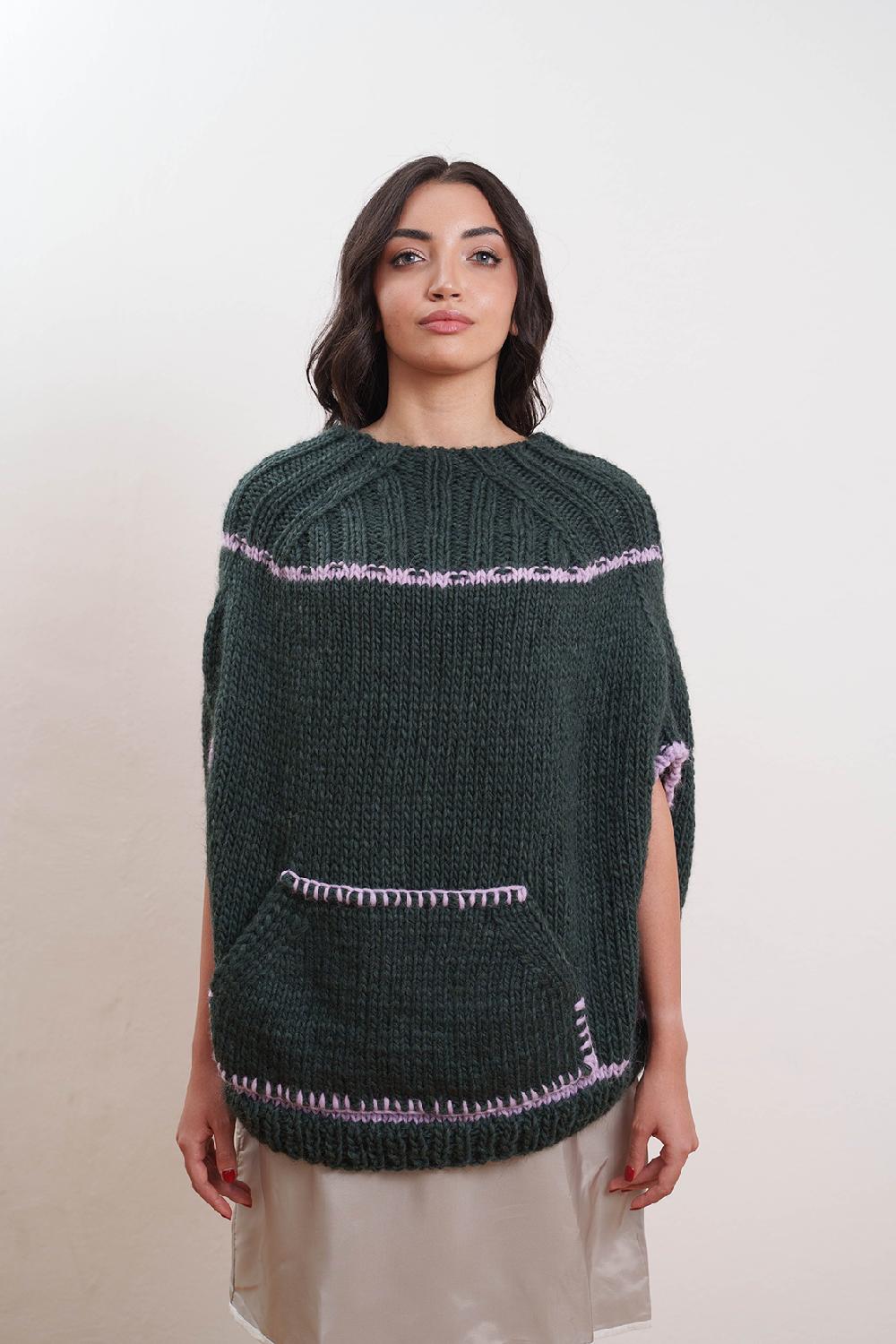 Tricot à Porter Poncho Economico