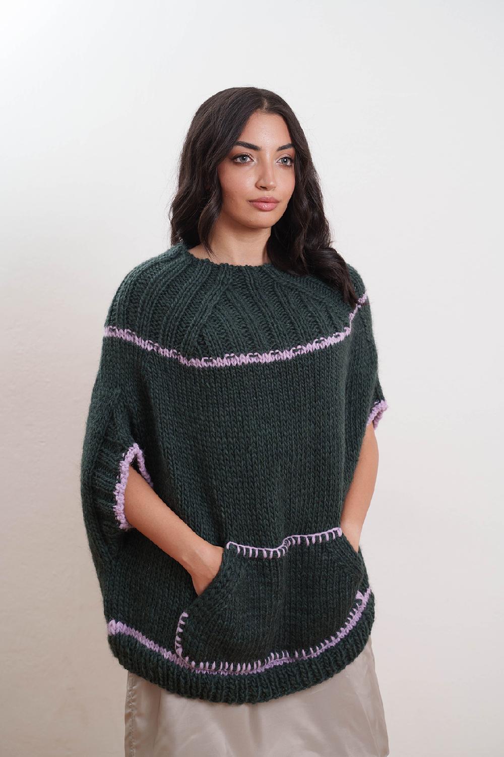 Tricot à Porter Poncho Economico