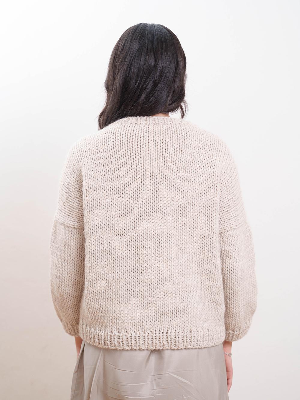 Tricot à Porter Maglia giro fiocchi applicati Outlet