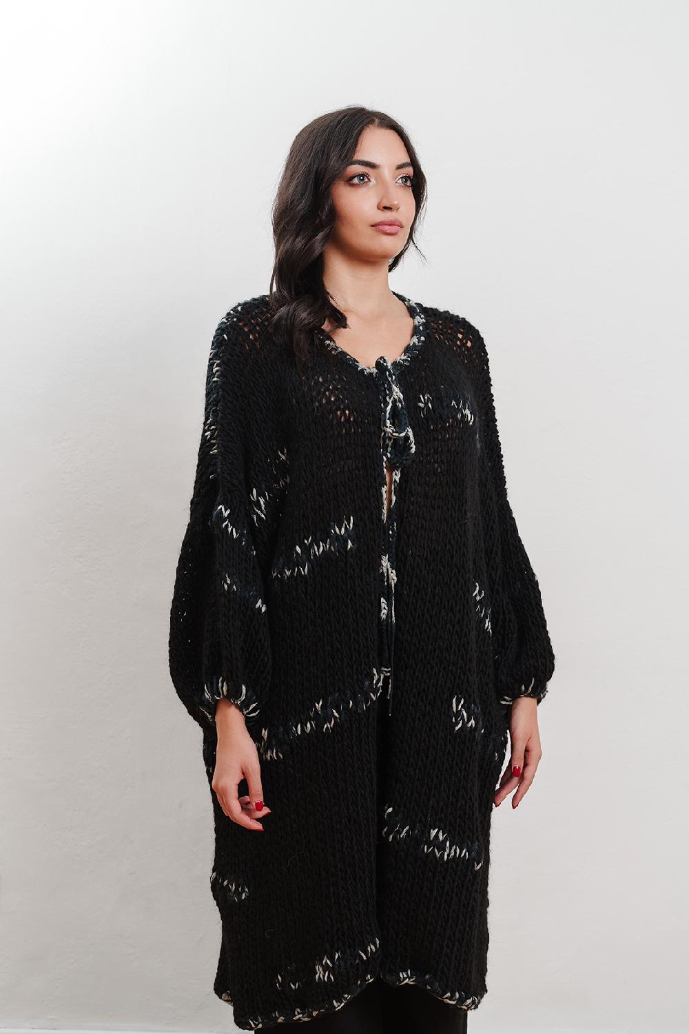 Tricot à Porter Maxi Cardigan intarsi Offerte